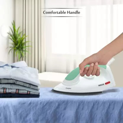 Inalsa Jasper 1000 W Dry Iron  (White and Green) Inalsa Jasper 1000 W Dry Iron  (White and Green)